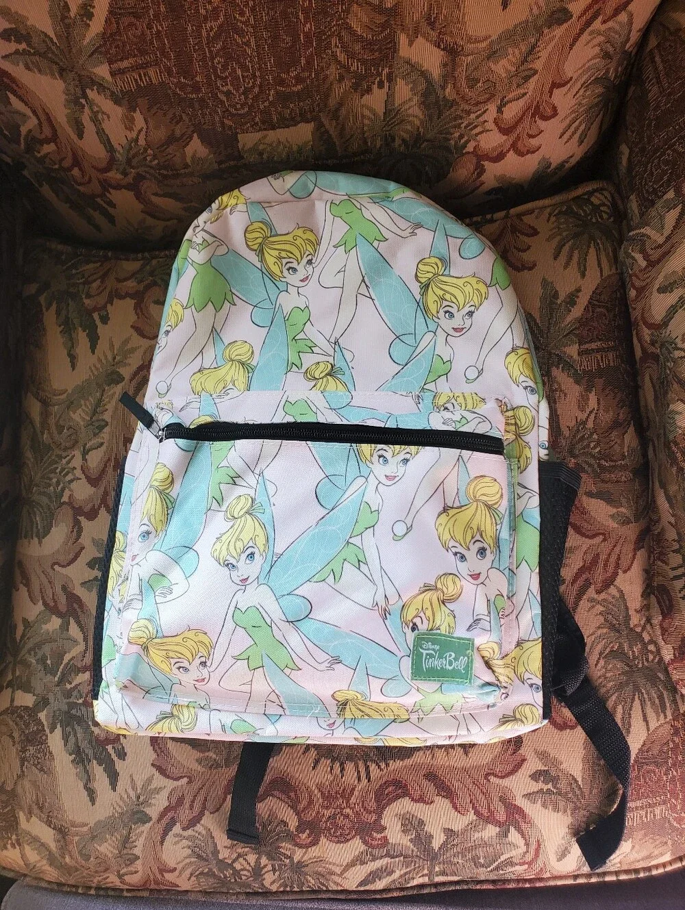 Disney's Tinker Bell All Over Print Backpack - For Adult Or Kid